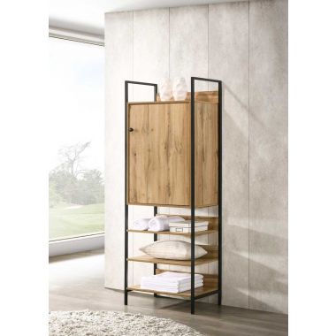 Storage Cabinet with 1 Door & 3 Shelves